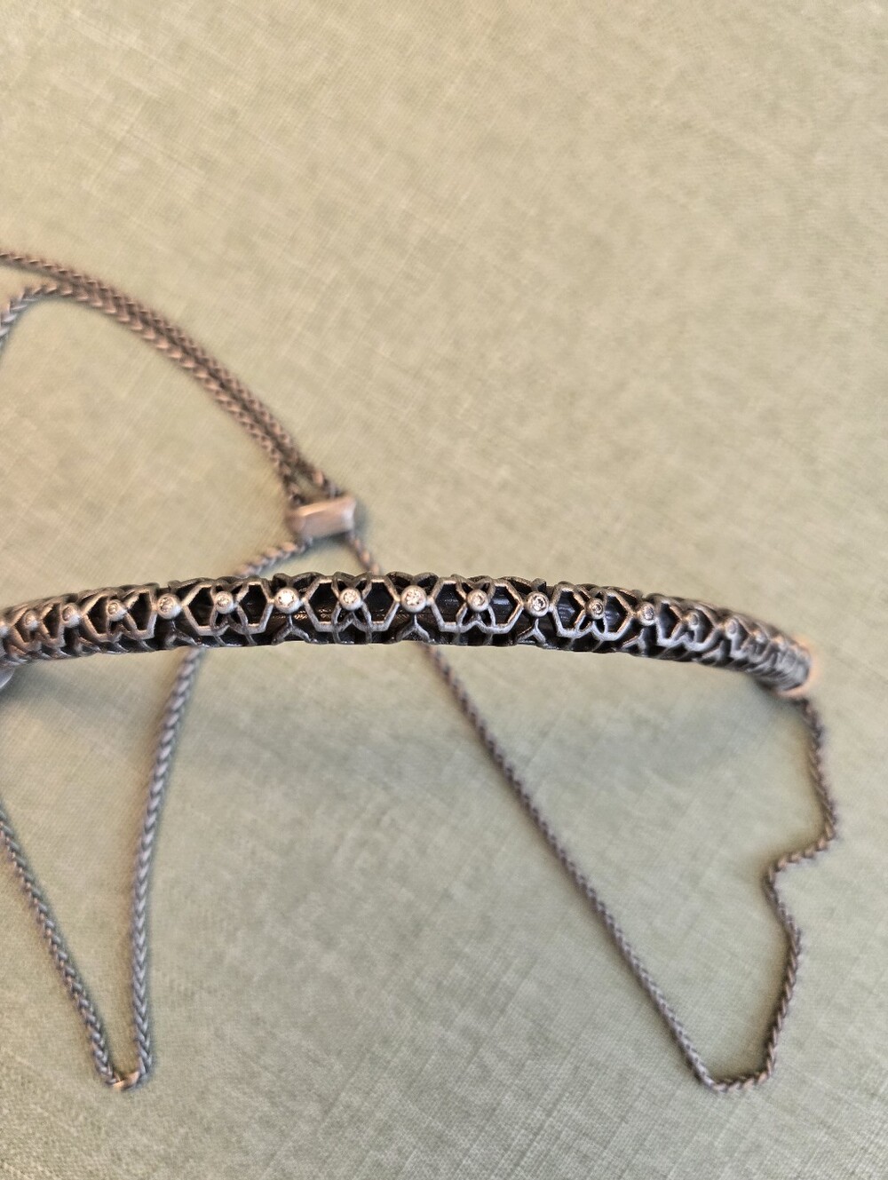 Kendra Scott Lucy Choker Antique Silver - Picture 5 of 6